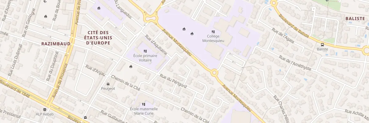 Plan du 10 Rue d’Aquitaine à Narbonne