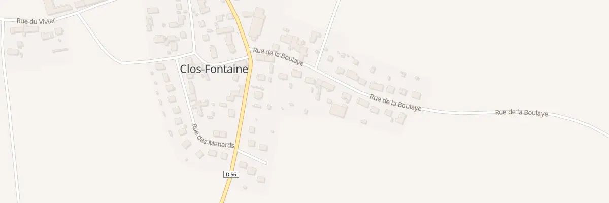 Plan du 8 Rue de la Boulaye à Clos-Fontaine