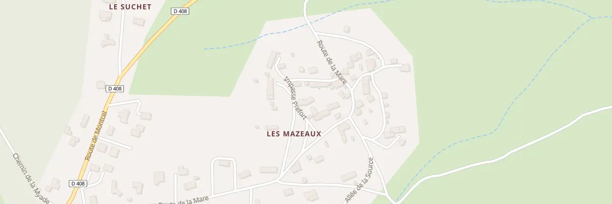 Plan du 2 Imp Prefort à Charbonnières-les-Vieilles