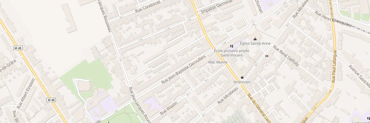 Plan du 18 Rue Jean B Deroullers à Loos