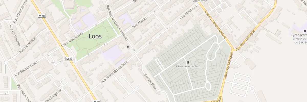 Plan du 16 Rue Mirabeau à Loos