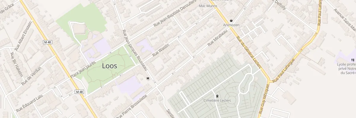 Plan du 27 Rue Mirabeau à Loos