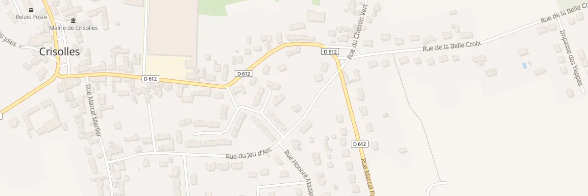 Plan du 327 Rue du Jeu d’Arc à Crisolles