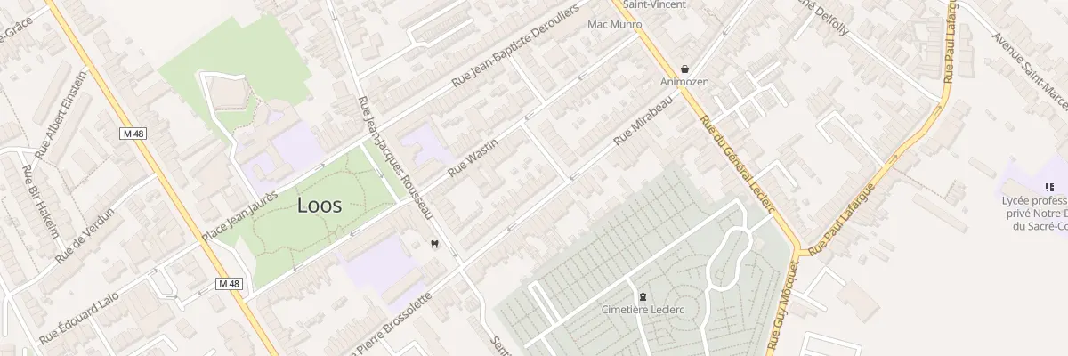 Plan du 31 Rue Mirabeau à Loos