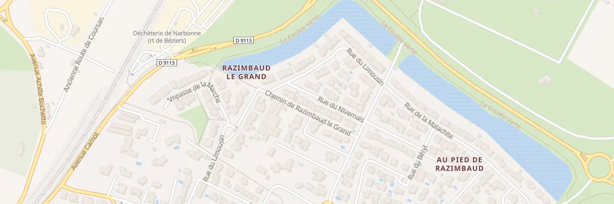 Plan du 8 Rue du Nivernais à Narbonne