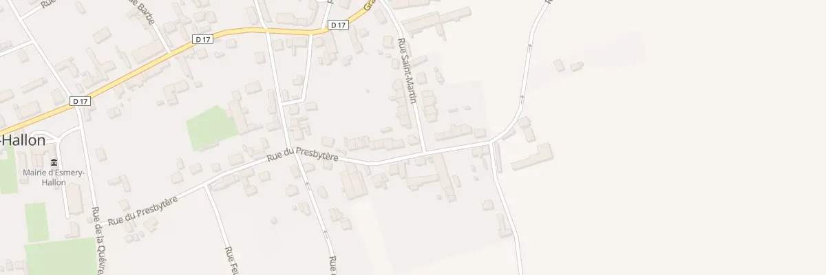 Plan du 27 Rue du Presbytère à Esmery-Hallon