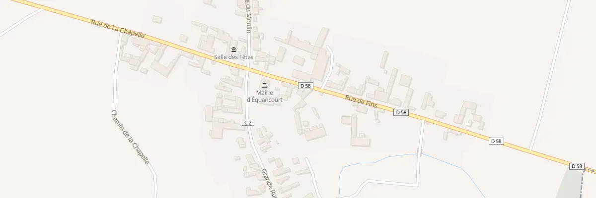 Plan du 6 Rue de Fins à Équancourt