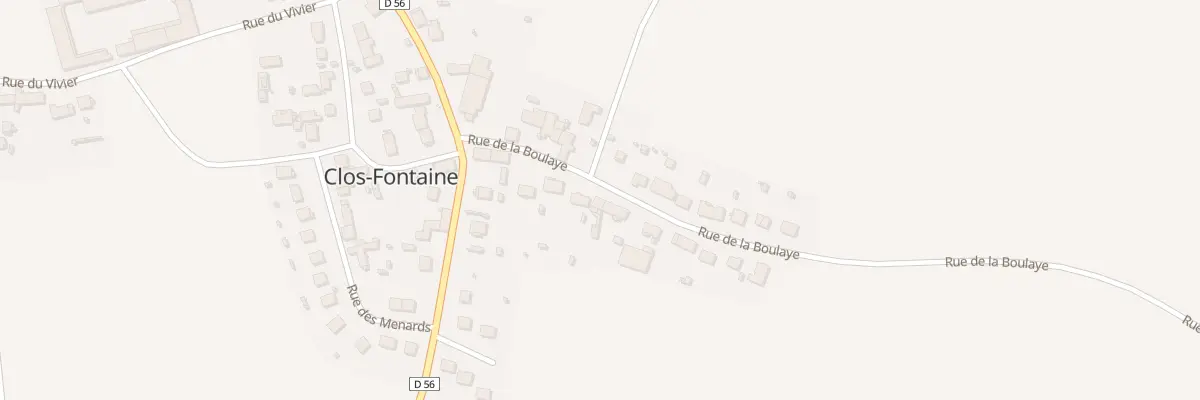 Plan du 10 Rue de la Boulaye à Clos-Fontaine
