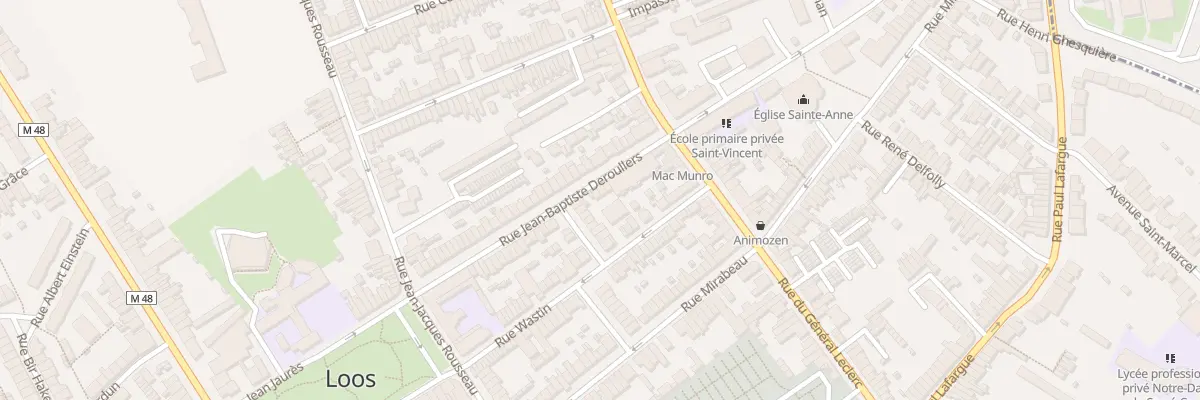 Plan du 7 Rue Jean B Deroullers à Loos