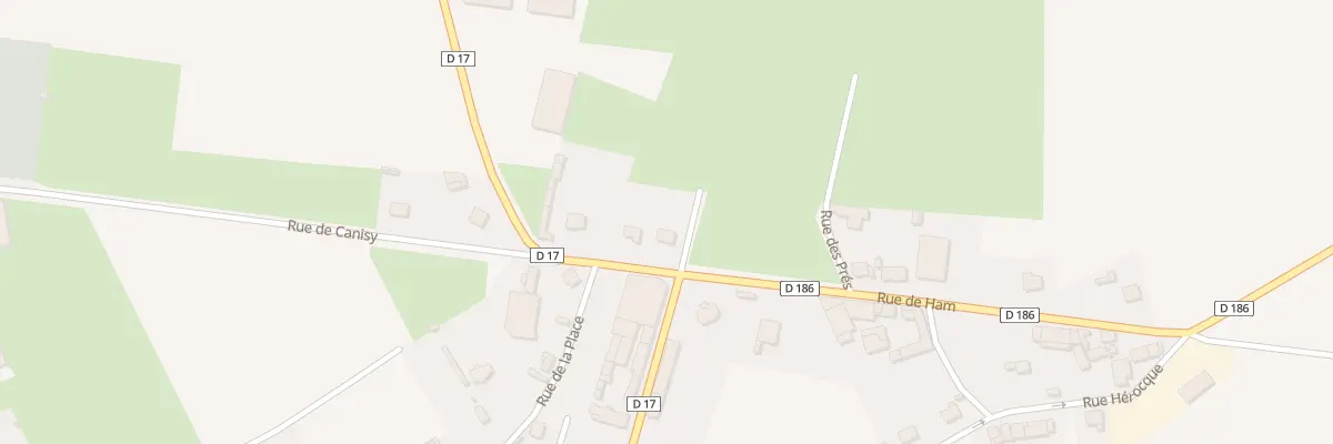 Plan du 2 Rue de Canisy à Esmery-Hallon