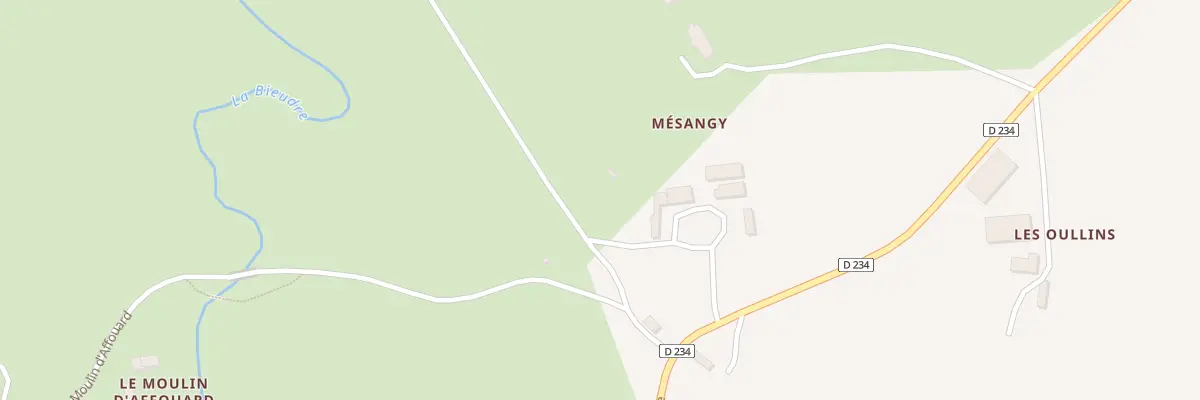 Plan du 7 Rte du Veurdre à Pouzy-Mésangy