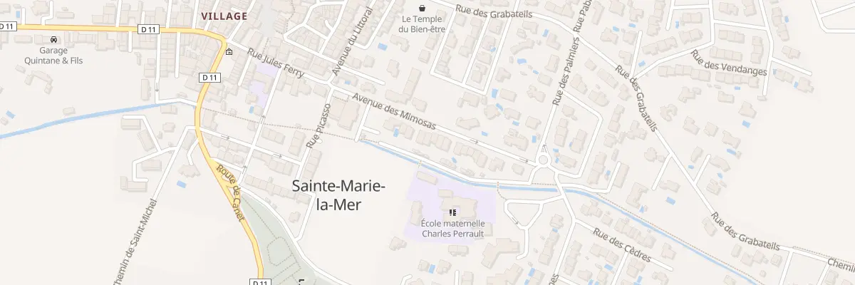 Plan du 14 Av des Mimosas à Sainte-Marie-la-Mer