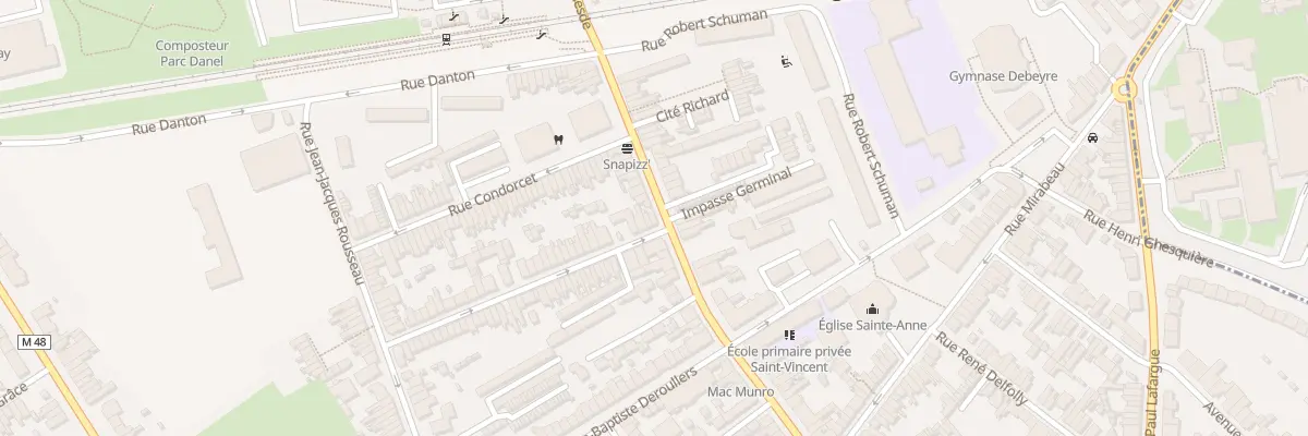 Plan du 28 Rue du Général Leclerc à Loos