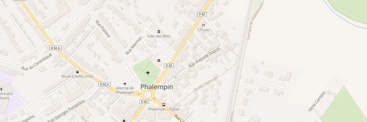 Plan du 8 Rue Jean-baptiste Lebas à Phalempin