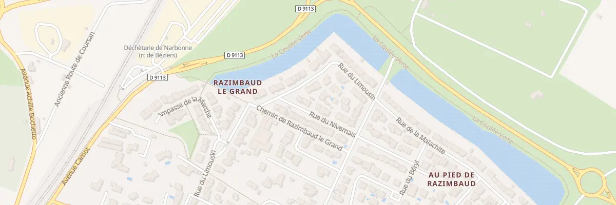 Plan du 3 Rue du Nivernais à Narbonne
