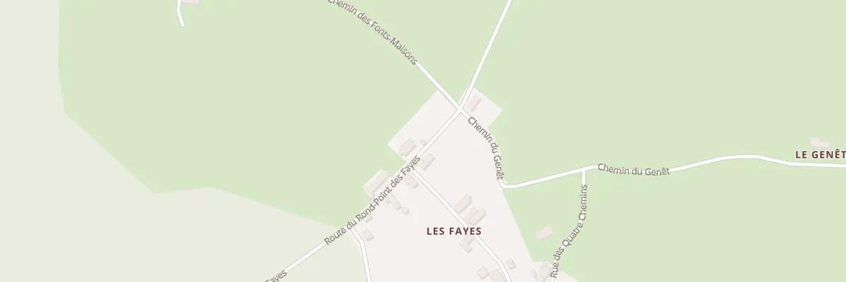 Plan du 12 Rte du Rond-point des Fayes à Coutansouze