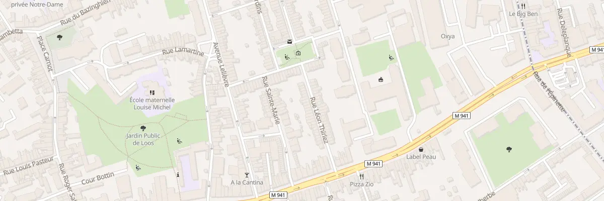 Plan du 33 Rue Léon Thiriez à Loos