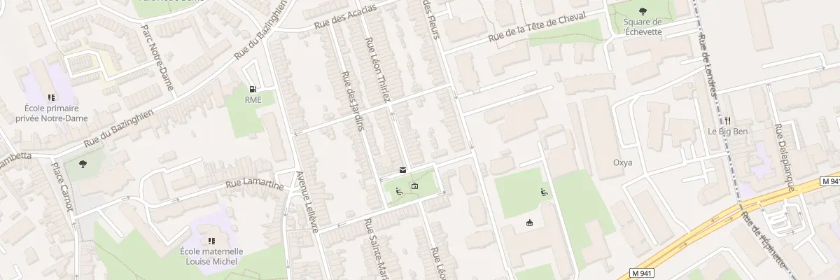 Plan du 56 Rue Léon Thiriez à Loos
