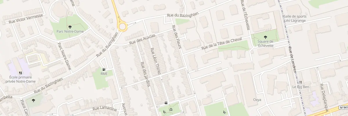 Plan du 43 Rue des Fleurs à Loos
