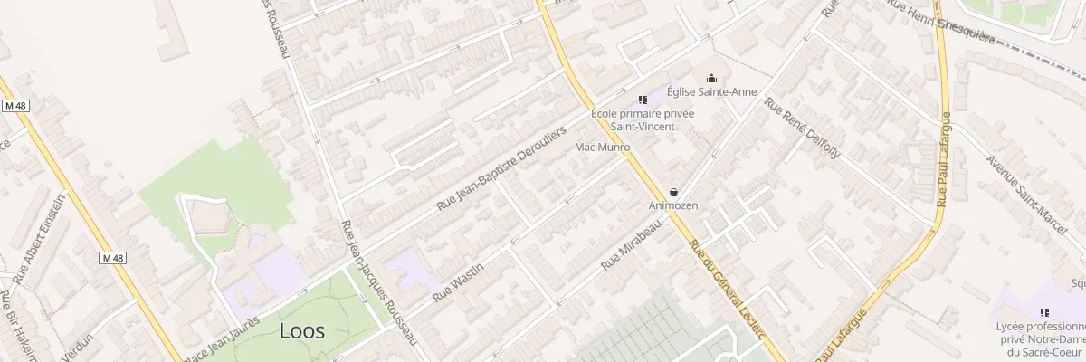 Plan du 1 Rue Jean B Deroullers à Loos