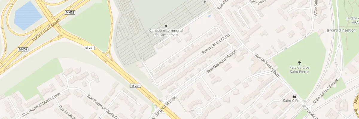 Plan du 36 Rue du Mont Garin à Lambersart