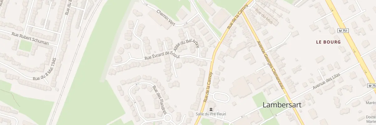 Plan du 23 Rue Évrard De Frioul à Lambersart