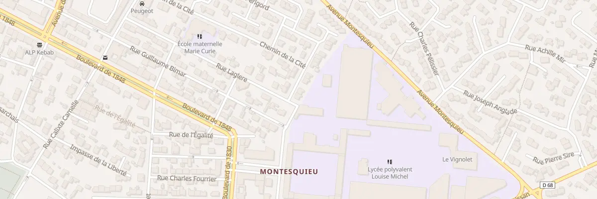 Plan du 2 Rue de Franche-comte à Narbonne