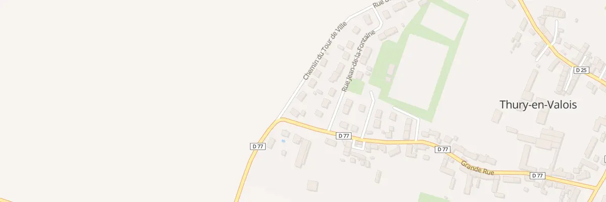 Plan du 1 Che du Tour de Ville à Thury-en-Valois
