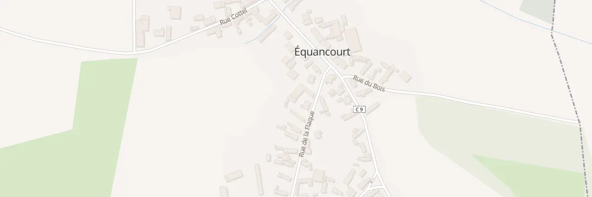 Plan du 2 Rue de la Flaque à Équancourt