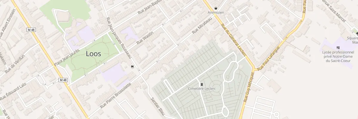 Plan du 36 Rue Mirabeau à Loos