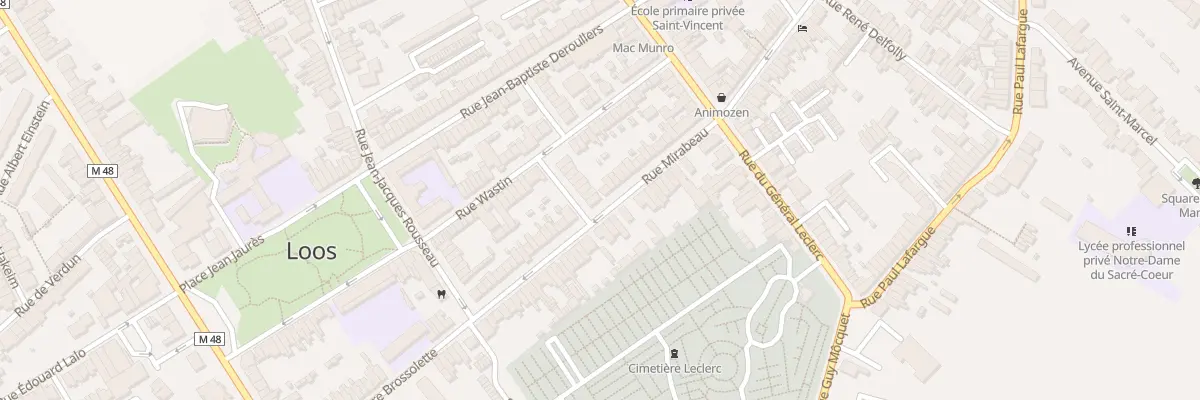 Plan du 37 Rue Mirabeau à Loos