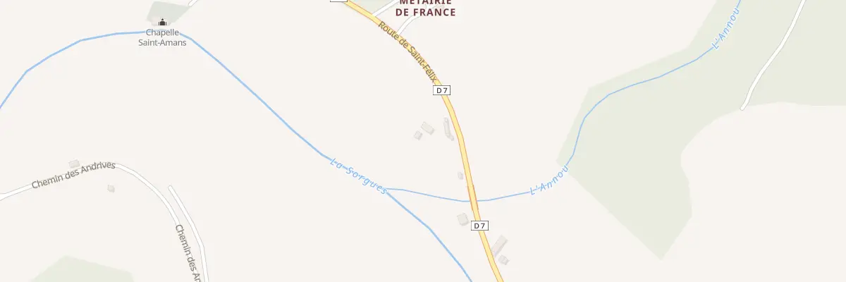 Plan du 5064 La Prade à Marnhagues-et-Latour