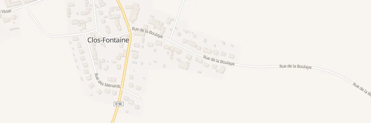 Plan du 12B Rue de la Boulaye à Clos-Fontaine