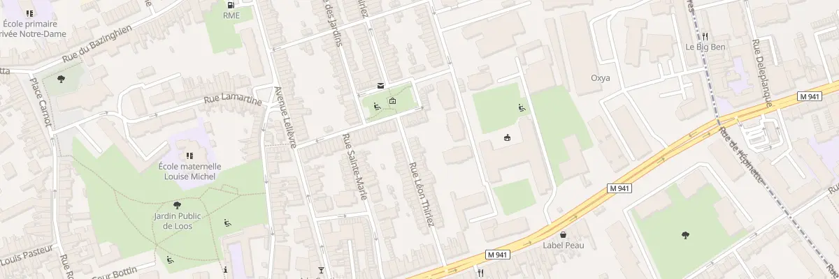 Plan du 44 Rue Léon Thiriez à Loos