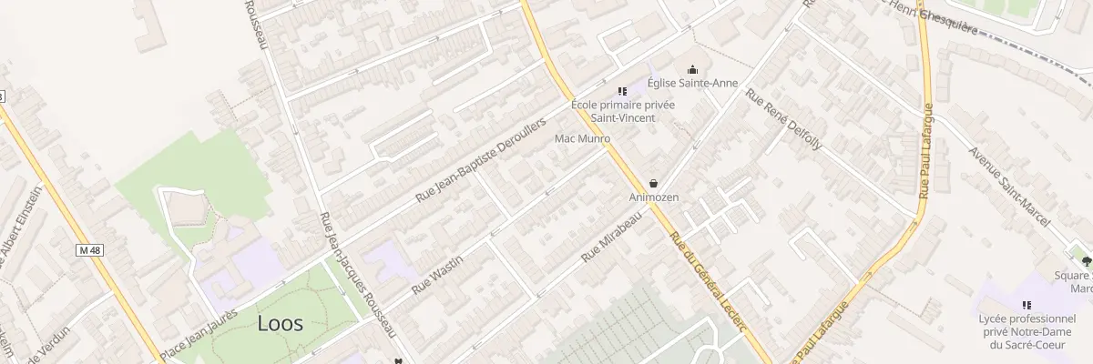 Plan du 6 Rue Wastin à Loos