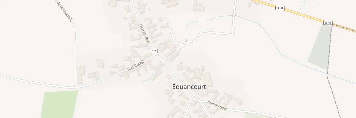 Plan du 23 Gr Grande Rue à Équancourt