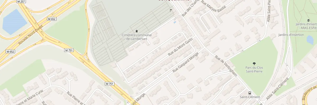 Plan du 26 Rue du Mont Garin à Lambersart