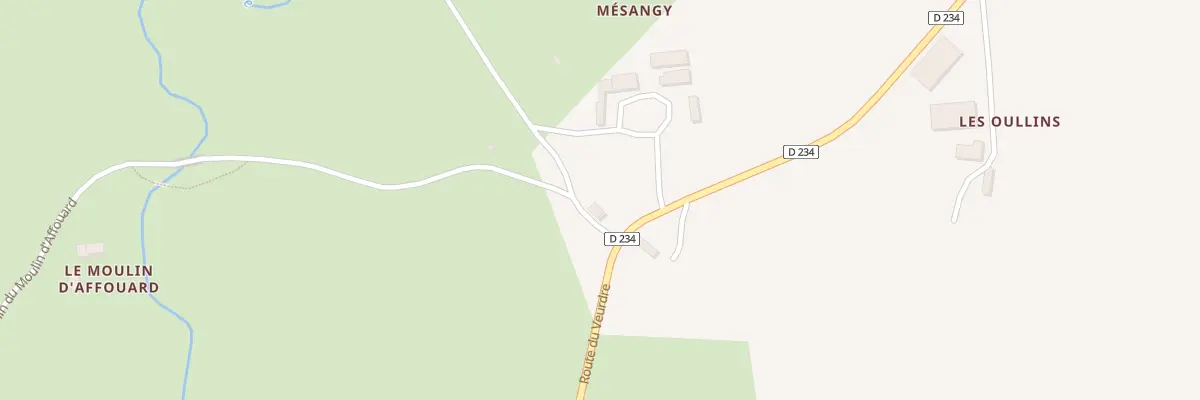 Plan du 5 Rte du Veurdre à Pouzy-Mésangy