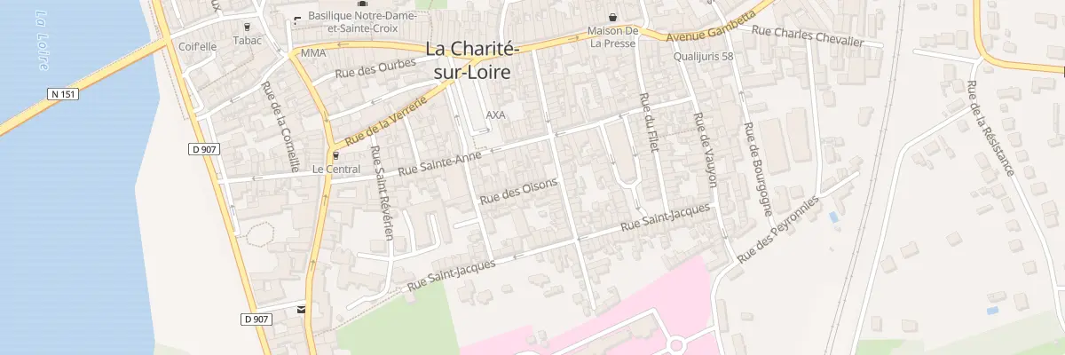 Plan du 21 Rue des Oisons à La Charité-sur-Loire