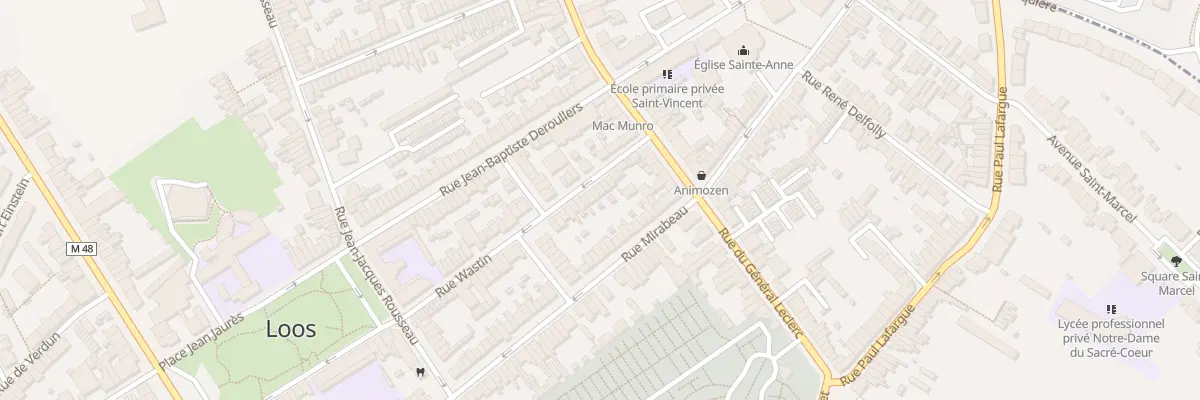 Plan du 11 Rue Wastin à Loos