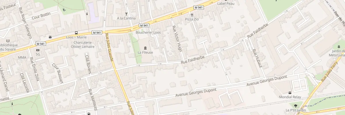 Plan du 428 Rue Faidherbe à Loos