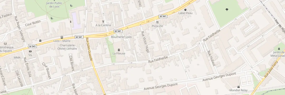 Plan du 18 Rue Victor Hugo à Loos