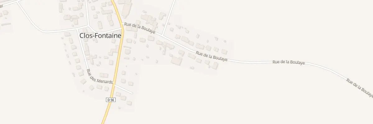 Plan du 14 Rue de la Boulaye à Clos-Fontaine