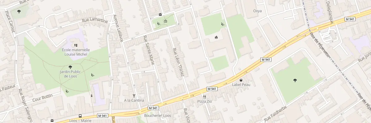 Plan du 16 Rue Léon Thiriez à Loos