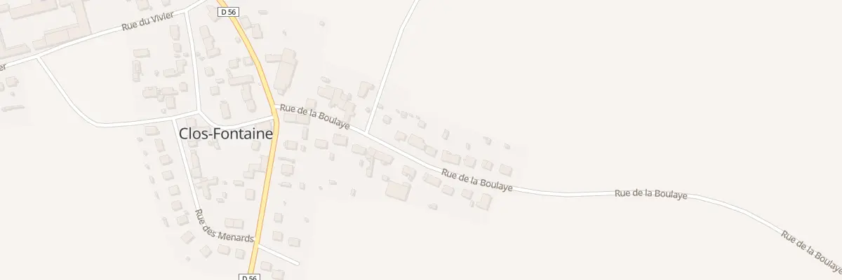 Plan du 9 Rue de la Boulaye à Clos-Fontaine