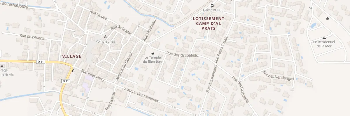 Plan du 10 Rue des Grabateils à Sainte-Marie-la-Mer