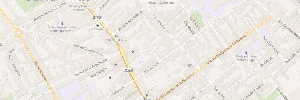 Plan du 23 Rue Vaillant à Lambersart