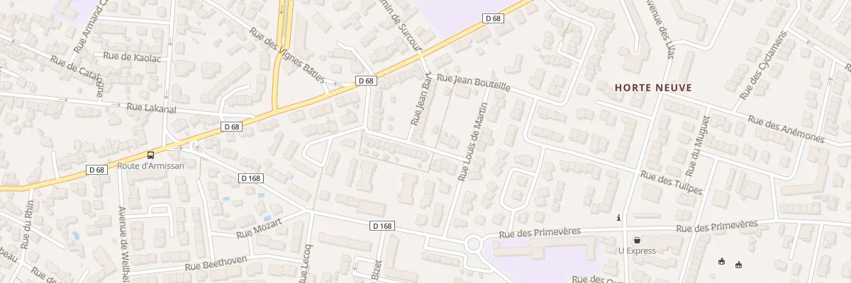 Plan du 21 Rue Jean Bart à Narbonne