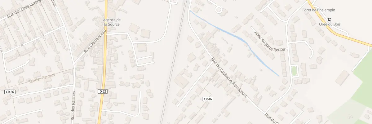 Plan du 2 Rue du Cap Fremicourt à Phalempin