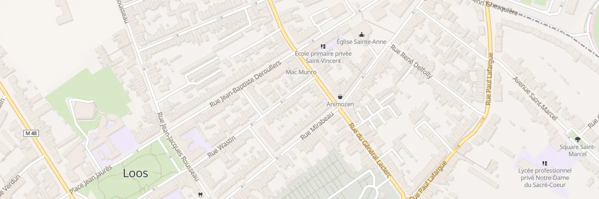 Plan du 3 Rue Wastin à Loos